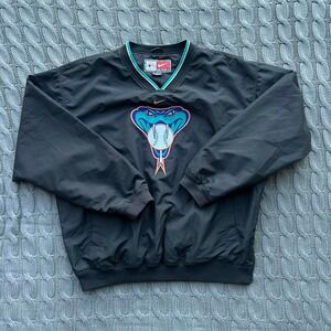 Arizona Diamondbacks V-Neck Windbreaker Pullover Jacket Size XL